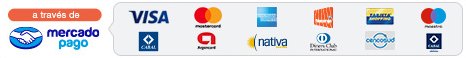 Pagos vía Mercado Pago: Visa, Mastercard, American Express y más