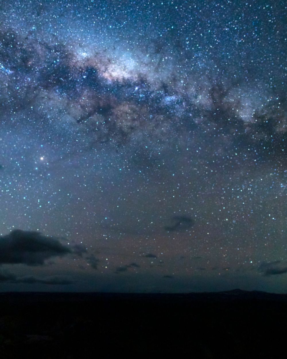 Vía Láctea · luna nueva