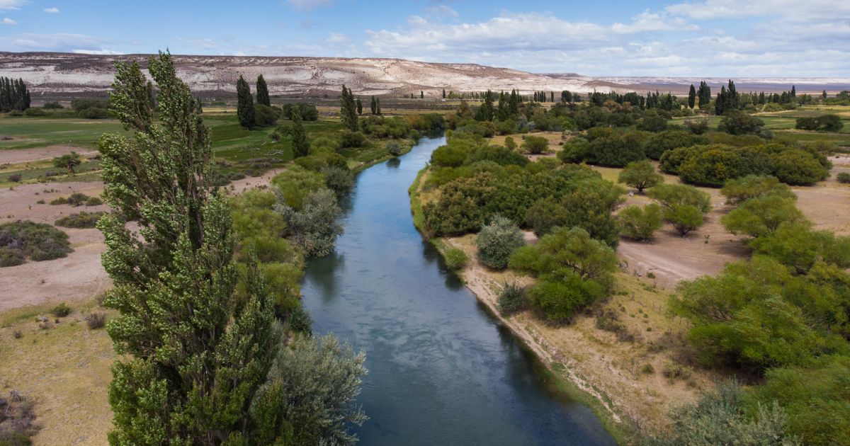 Paisaje de Valle del Chubut, Patagonia